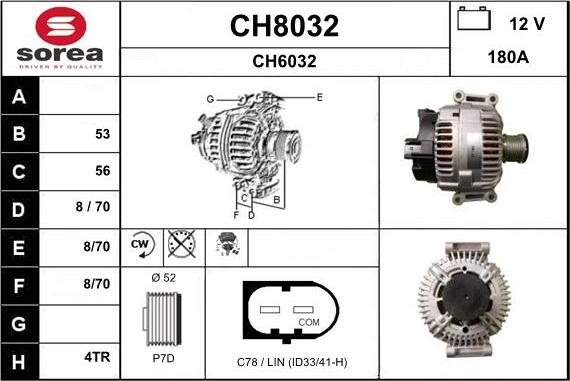 SNRA CH8032 - Alternatore autozon.pro