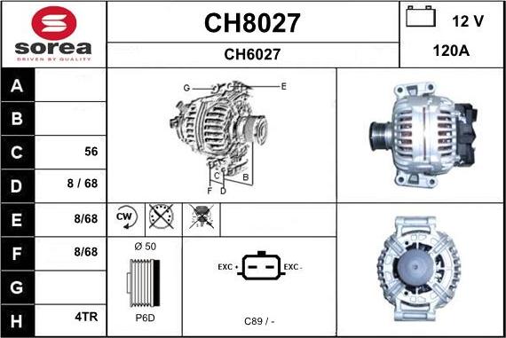 SNRA CH8027 - Alternatore autozon.pro