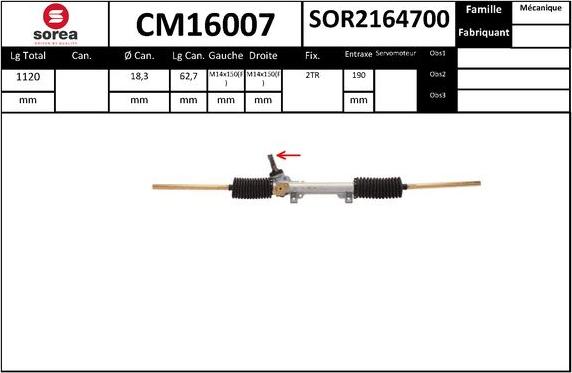 SNRA CM16007 - Scatola guida autozon.pro