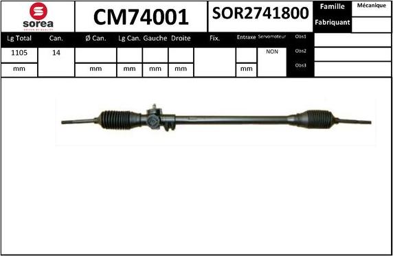 SNRA CM74001 - Scatola guida autozon.pro