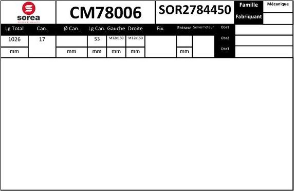 SNRA CM78006 - Scatola guida autozon.pro