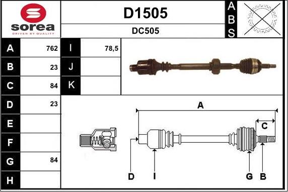 SNRA D1505 - Albero motore / Semiasse autozon.pro