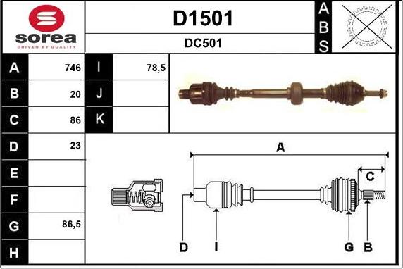 SNRA D1501 - Albero motore / Semiasse autozon.pro