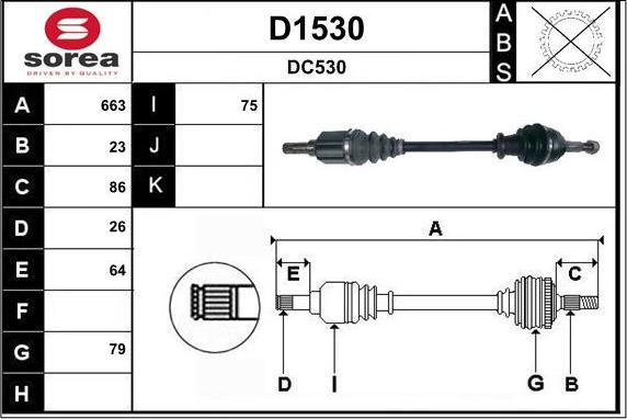 SNRA D1530 - Albero motore / Semiasse autozon.pro