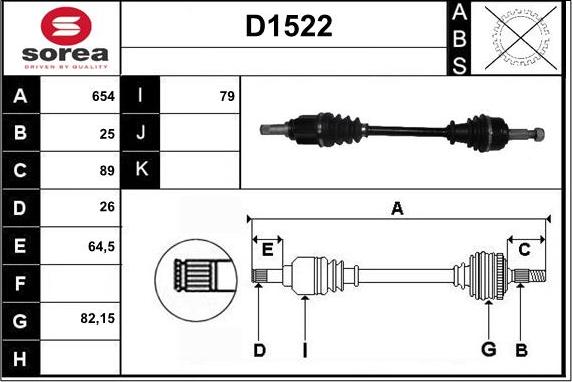 SNRA D1522 - Albero motore / Semiasse autozon.pro