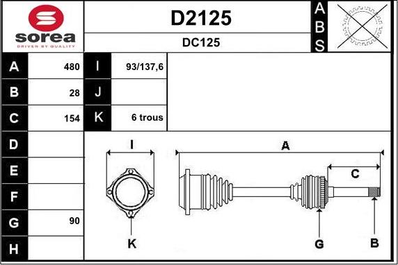 SNRA D2125 - Albero motore / Semiasse autozon.pro