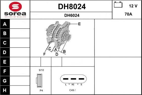 SNRA DH8024 - Alternatore autozon.pro