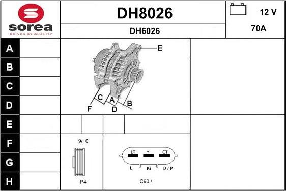 SNRA DH8026 - Alternatore autozon.pro