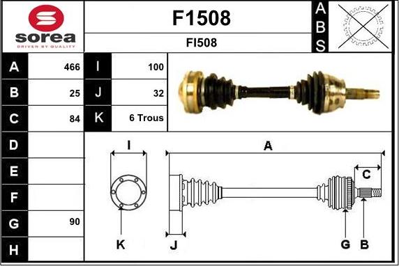 SNRA F1508 - Albero motore / Semiasse autozon.pro