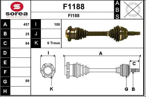 SNRA F1188 - Albero motore / Semiasse autozon.pro