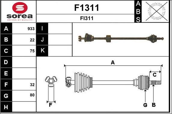 SNRA F1311 - Albero motore / Semiasse autozon.pro