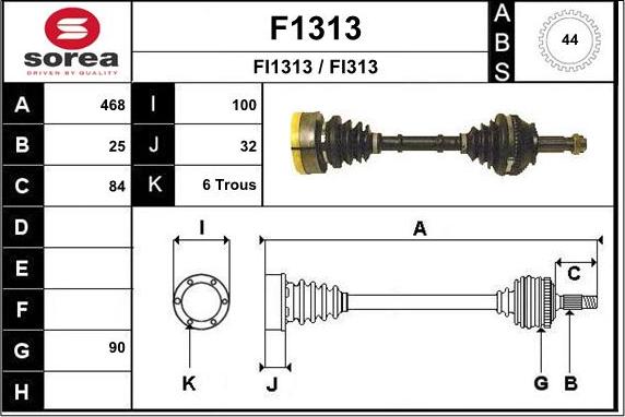 SNRA F1313 - Albero motore / Semiasse autozon.pro