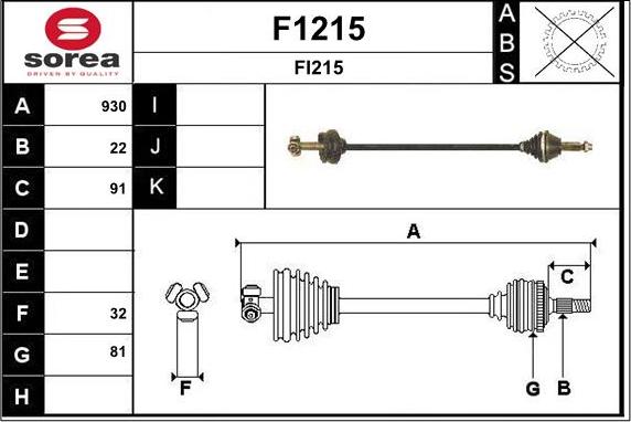 SNRA F1215 - Albero motore / Semiasse autozon.pro