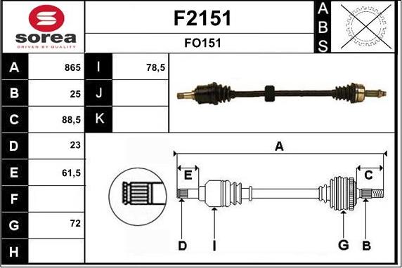 SNRA F2151 - Albero motore / Semiasse autozon.pro