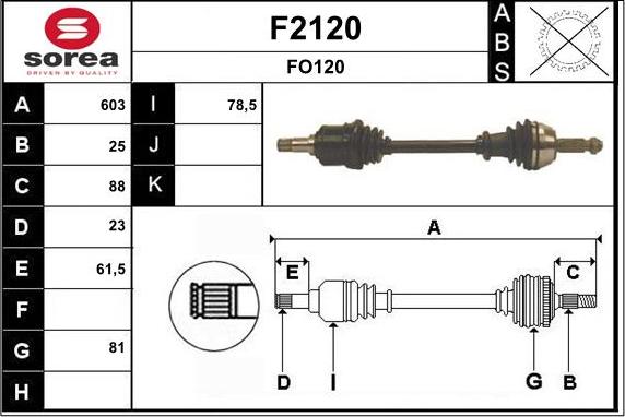 SNRA F2120 - Albero motore / Semiasse autozon.pro