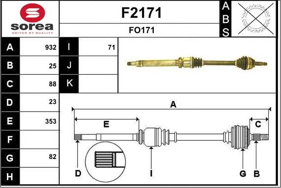 SNRA F2171 - Albero motore / Semiasse autozon.pro