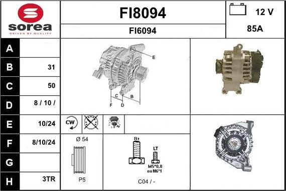 SNRA FI8094 - Alternatore autozon.pro