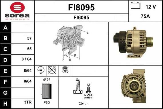 SNRA FI8095 - Alternatore autozon.pro