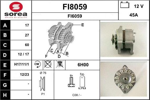 SNRA FI8059 - Alternatore autozon.pro