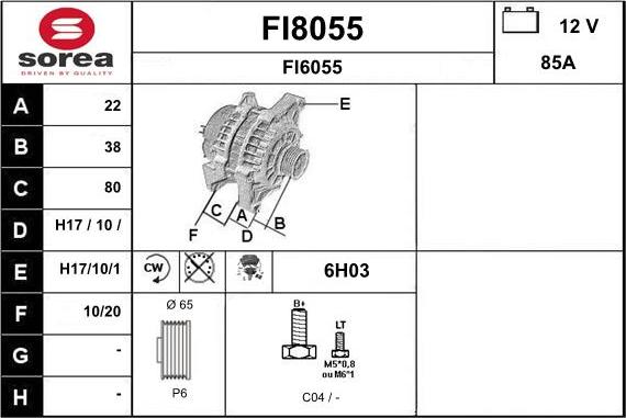 SNRA FI8055 - Alternatore autozon.pro