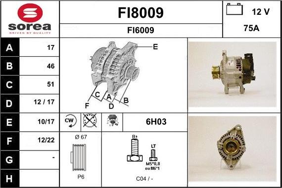 SNRA FI8009 - Alternatore autozon.pro