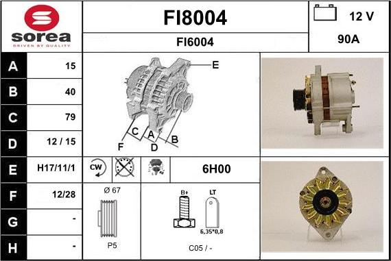 SNRA FI8004 - Alternatore autozon.pro