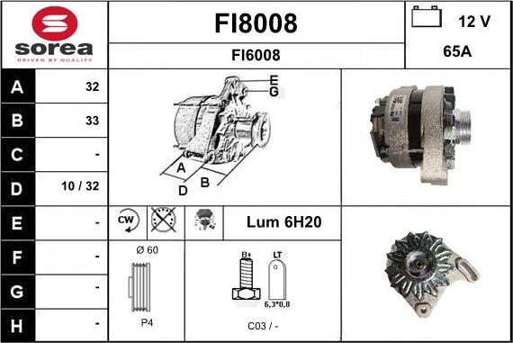 SNRA FI8008 - Alternatore autozon.pro