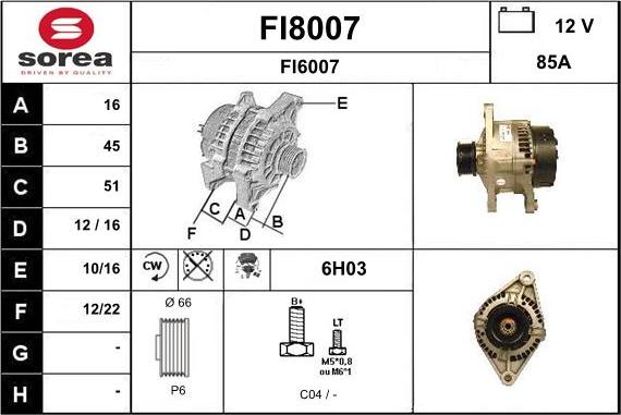 SNRA FI8007 - Alternatore autozon.pro