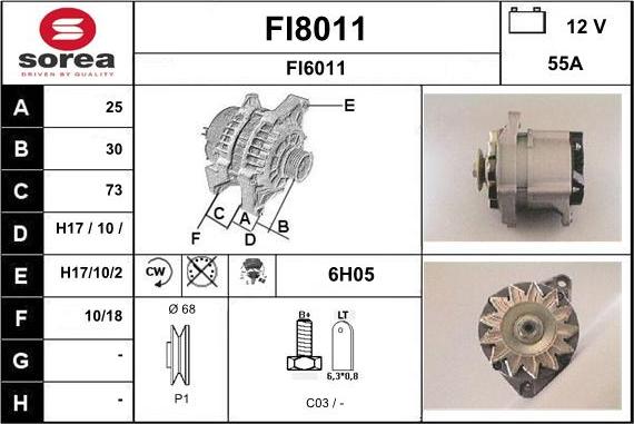 SNRA FI8011 - Alternatore autozon.pro