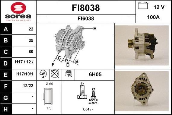 SNRA FI8038 - Alternatore autozon.pro