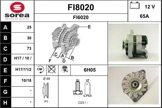 SNRA FI8020 - Alternatore autozon.pro