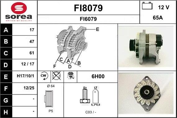 SNRA FI8079 - Alternatore autozon.pro