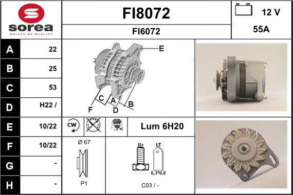 SNRA FI8072 - Alternatore autozon.pro