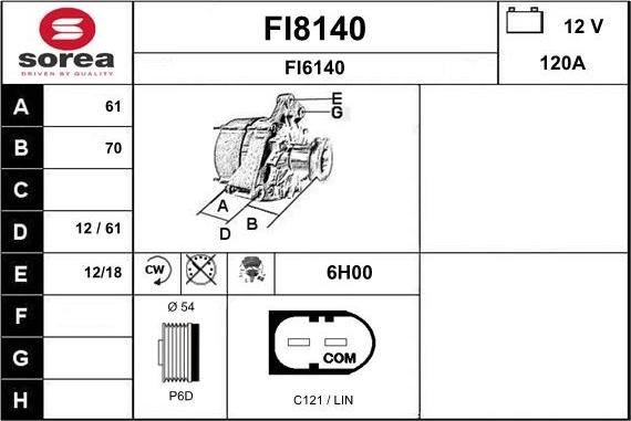 SNRA FI8140 - Alternatore autozon.pro