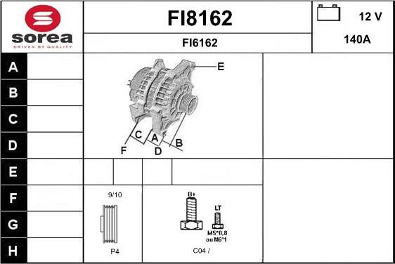 SNRA FI8162 - Alternatore autozon.pro