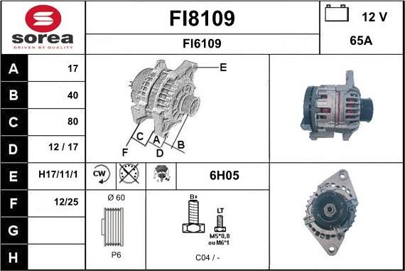 SNRA FI8109 - Alternatore autozon.pro