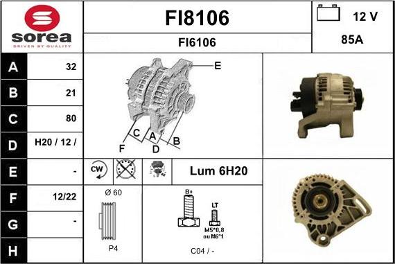 SNRA FI8106 - Alternatore autozon.pro