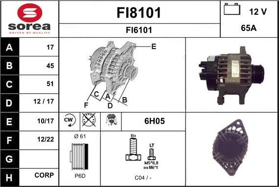 SNRA FI8101 - Alternatore autozon.pro