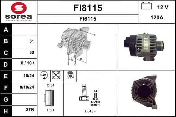 SNRA FI8115 - Alternatore autozon.pro