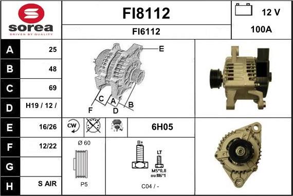 SNRA FI8112 - Alternatore autozon.pro