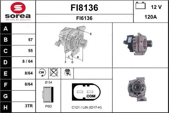 SNRA FI8136 - Alternatore autozon.pro