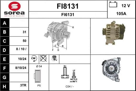 SNRA FI8131 - Alternatore autozon.pro