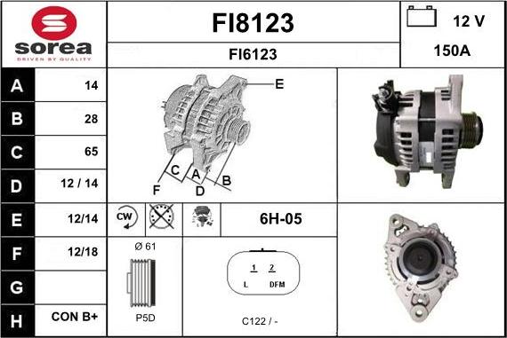 SNRA FI8123 - Alternatore autozon.pro