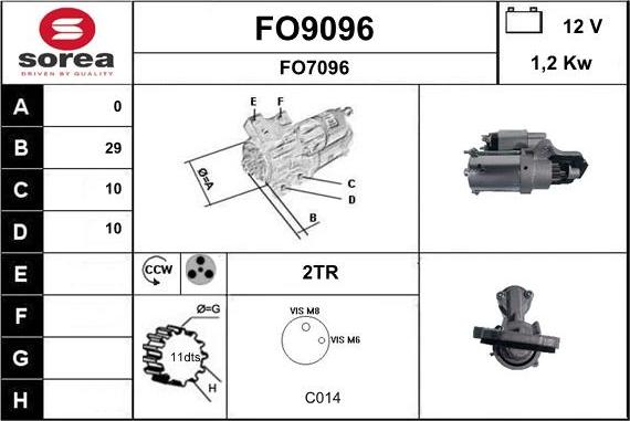 SNRA FO9096 - Motorino d'avviamento autozon.pro