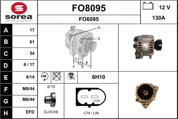 SNRA FO8095 - Alternatore autozon.pro