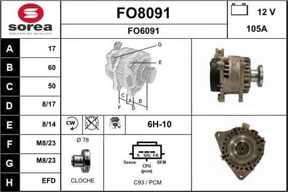 SNRA FO8091 - Alternatore autozon.pro