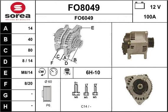 SNRA FO8049 - Alternatore autozon.pro