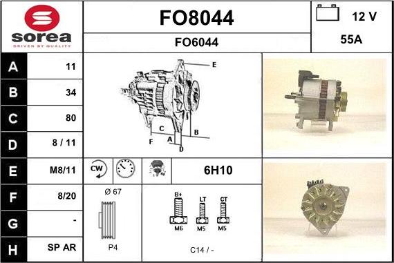 SNRA FO8044 - Alternatore autozon.pro