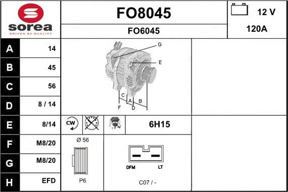 SNRA FO8045 - Alternatore autozon.pro