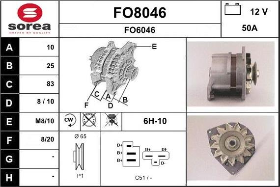 SNRA FO8046 - Alternatore autozon.pro